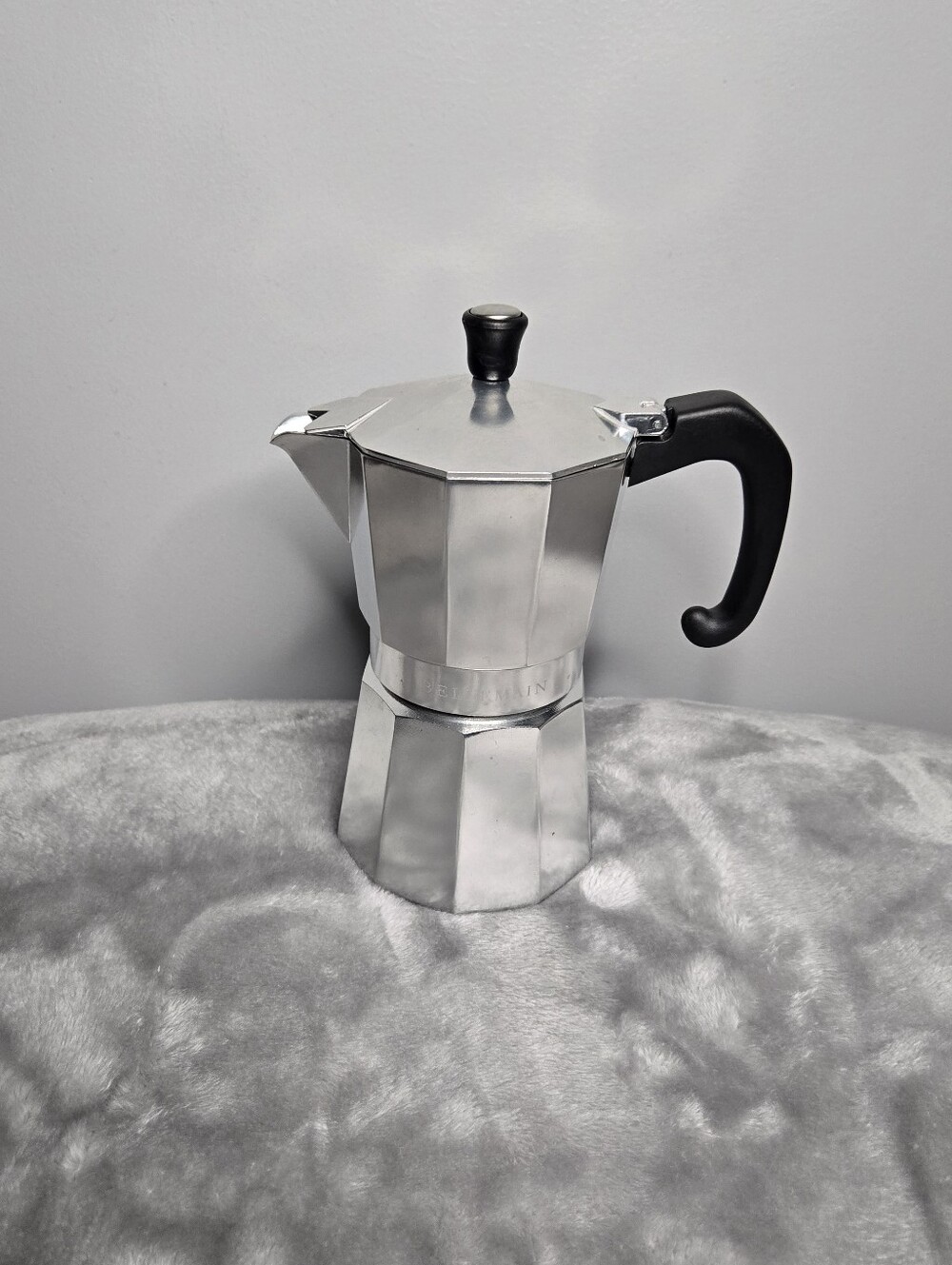 Bellemain Stovetop Espresso Maker, Italian Moka Pot, 6-Cup Silver - Picture 1 of 7